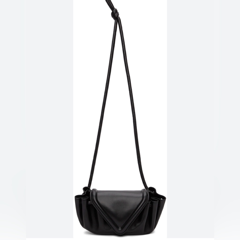 Bottega Veneta Black Leather Shoulder Bag
